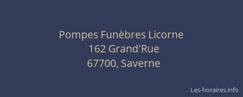 Pompes Funèbres Licorne