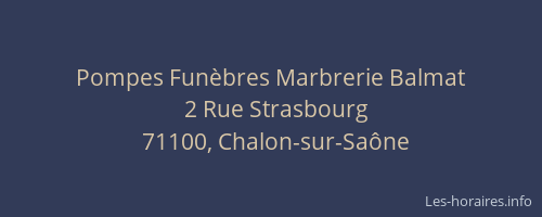 Pompes Funèbres Marbrerie Balmat