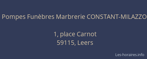 Pompes Funèbres Marbrerie CONSTANT-MILAZZO