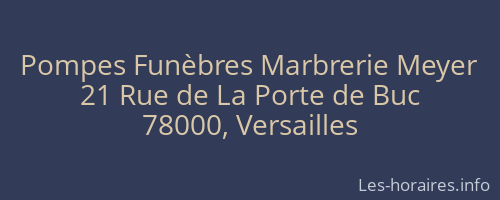 Pompes Funèbres Marbrerie Meyer