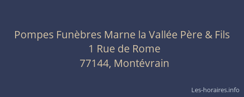 Pompes Funèbres Marne la Vallée Père & Fils