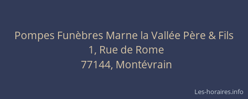 Pompes Funèbres Marne la Vallée Père & Fils