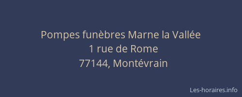 Pompes funèbres Marne la Vallée