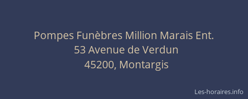 Pompes Funèbres Million Marais Ent.