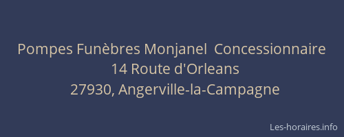 Pompes Funèbres Monjanel  Concessionnaire