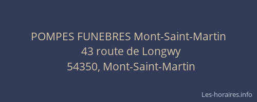 POMPES FUNEBRES Mont-Saint-Martin