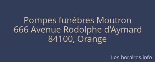 Pompes funèbres Moutron