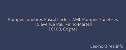 Pompes funèbres Pascal Leclerc AML Pompes Funèbres