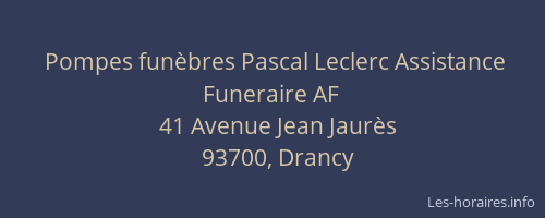 Pompes funèbres Pascal Leclerc Assistance Funeraire AF