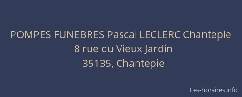 POMPES FUNEBRES Pascal LECLERC Chantepie