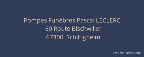 Pompes Funèbres Pascal LECLERC