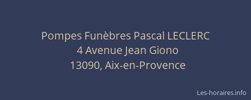 Pompes Funèbres Pascal LECLERC