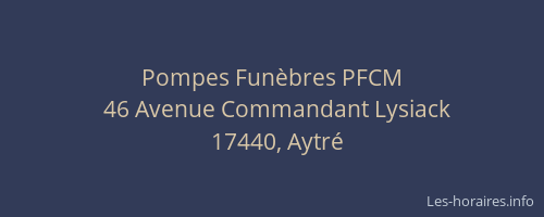Pompes Funèbres PFCM