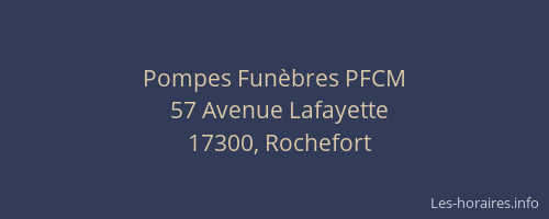 Pompes Funèbres PFCM