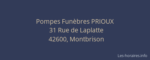Pompes Funèbres PRIOUX