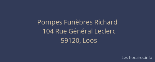 Pompes Funèbres Richard