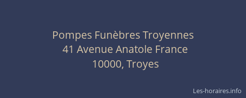 Pompes Funèbres Troyennes