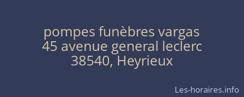 pompes funèbres vargas
