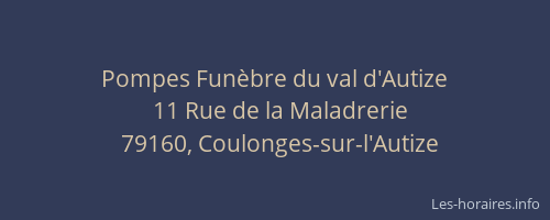 Pompes Fun&egrave;bre du val d'Autize