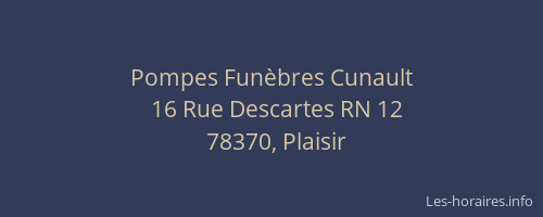 Pompes Fun&egrave;bres Cunault