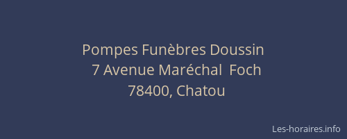 Pompes Fun&egrave;bres Doussin