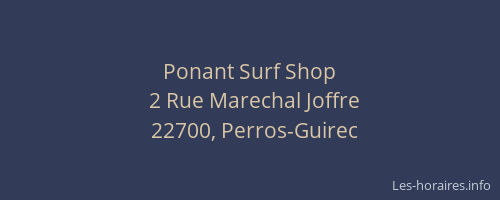 Ponant Surf Shop