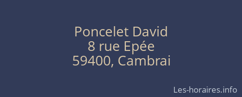 Poncelet David