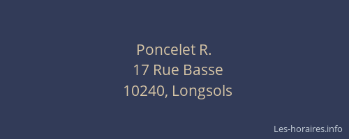 Poncelet R.