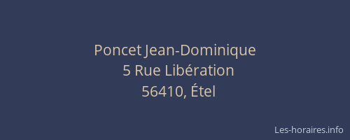 Poncet Jean-Dominique