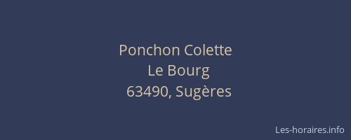 Ponchon Colette