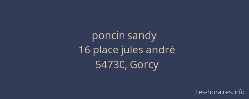 poncin sandy