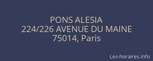 PONS ALESIA