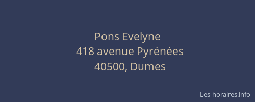Pons Evelyne