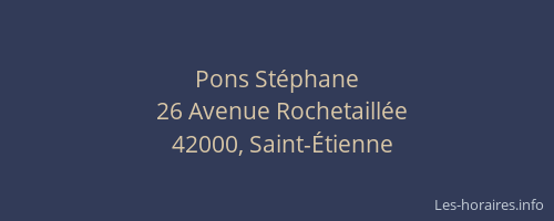 Pons Stéphane
