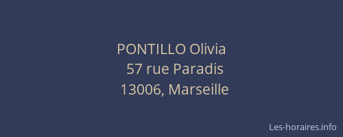 PONTILLO Olivia