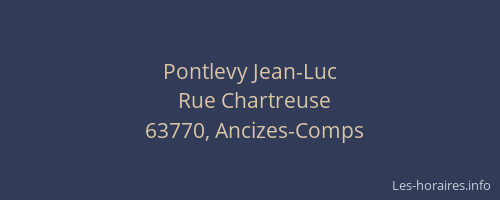 Pontlevy Jean-Luc