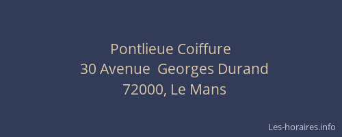 Pontlieue Coiffure