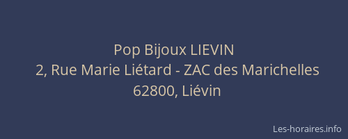 Pop Bijoux LIEVIN