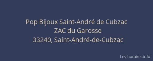 Pop Bijoux Saint-André de Cubzac