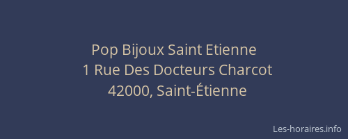 Pop Bijoux Saint Etienne
