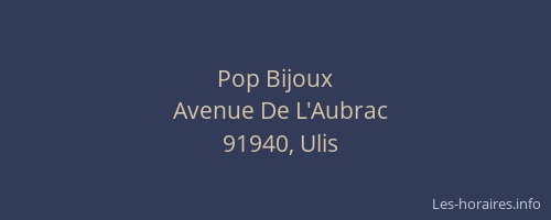 Pop Bijoux