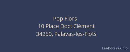 Pop Flors