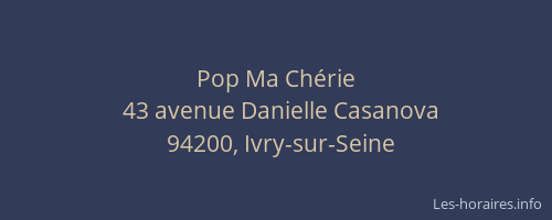Pop Ma Chérie