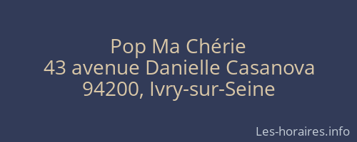 Pop Ma Chérie