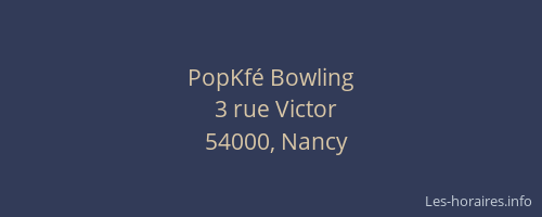 PopKfé Bowling