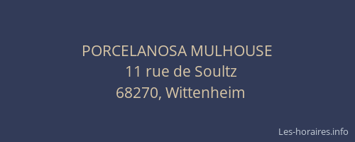 PORCELANOSA MULHOUSE