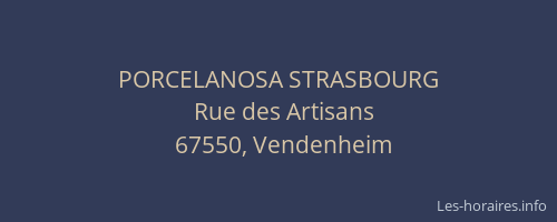 PORCELANOSA STRASBOURG