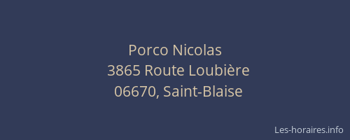Porco Nicolas