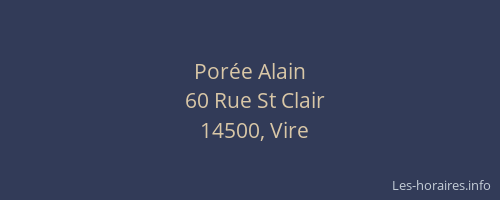 Por&eacute;e Alain
