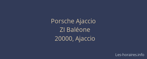 Porsche Ajaccio